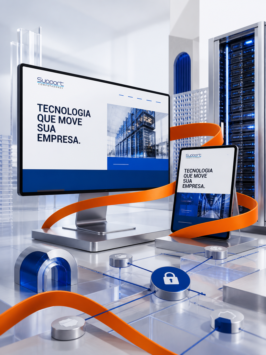 Experiência digital da Support aplicada em dispositivos